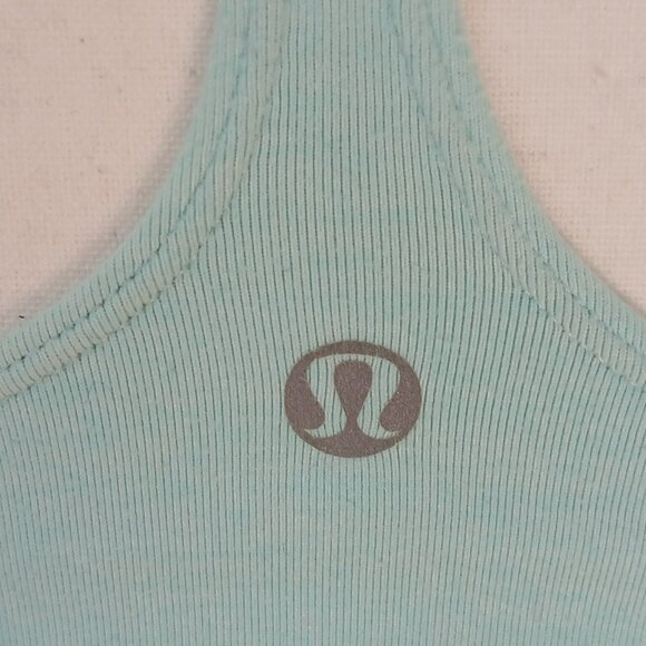 Lululemon Arise Bra Heathered Aquamarine Size 8 - Picture 5 of 7